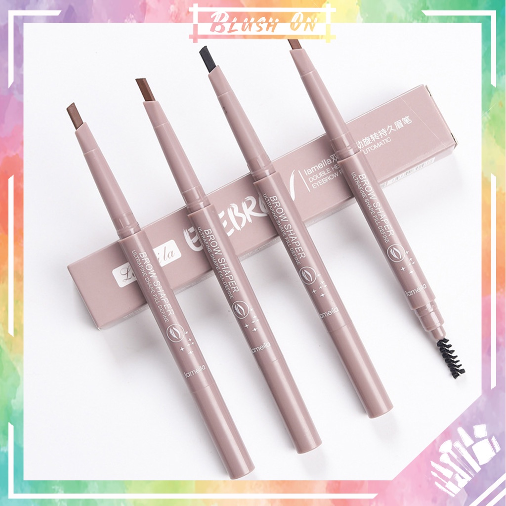 LAMEILA Pensil Alis Kepala Ganda Tahan Air Eyebrow Pencil Waterproof 752