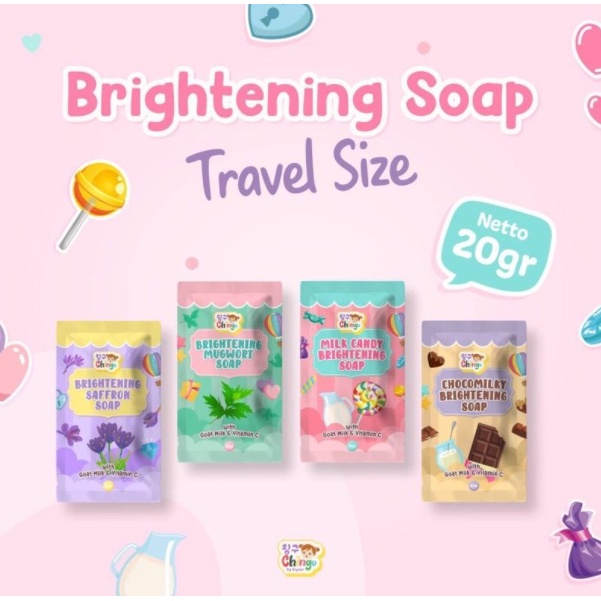 DEALER RESMI - Sabun Yeppu Yeppu Chingu by Kiyowo Brightening Collagen Soap Travel Size 20gr Sabun Yeppu X Chingu Sabun Pencerah Kulit