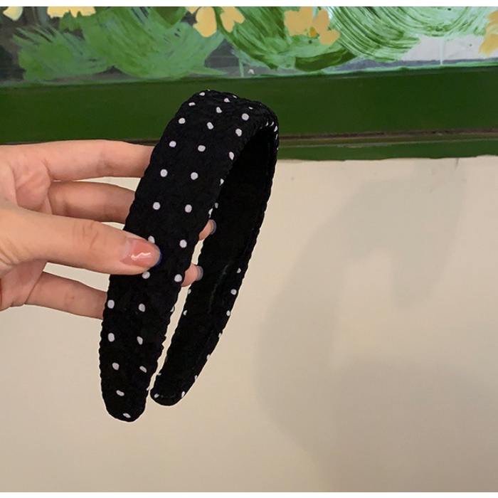 Bando Bandana Korea Wanita / Bando Rata Trendy Polkadot Helena