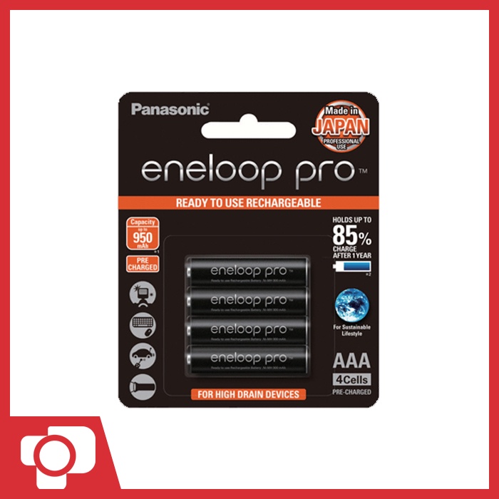 Eneloop Pro AAA 950mAH Rechargeable Battery - 4 Pcs Hitam