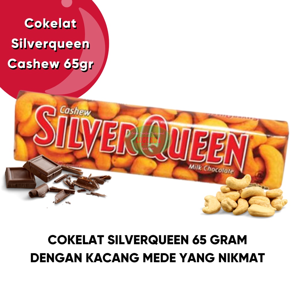 

Cokelat Silverqueen Cashew 58gr chocolate bar silver queen mede mete