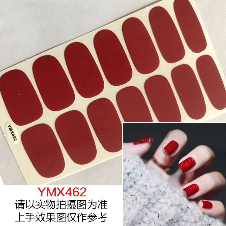 Ymx458-475 Stiker Kuku 3D Bahan Akrilik untuk Nail Art