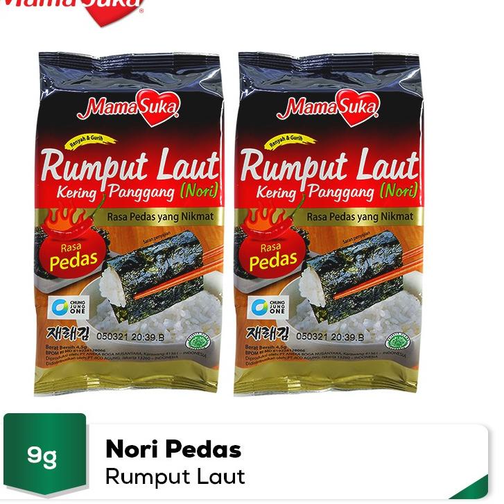 

Promo Hari Ini" Paket Duo - MamaSuka Rumput Laut Panggang Pedas (4 pcs)