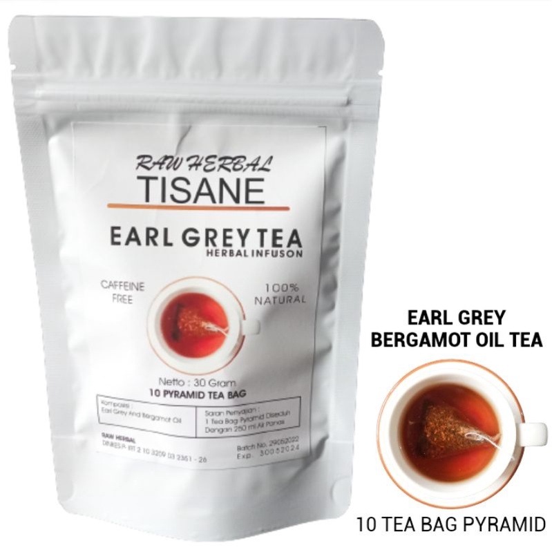 Earl Grey Bergamot Oil Tea / Tea Bag Pyramid (3gr x 10 Tea Bag Pyramid)