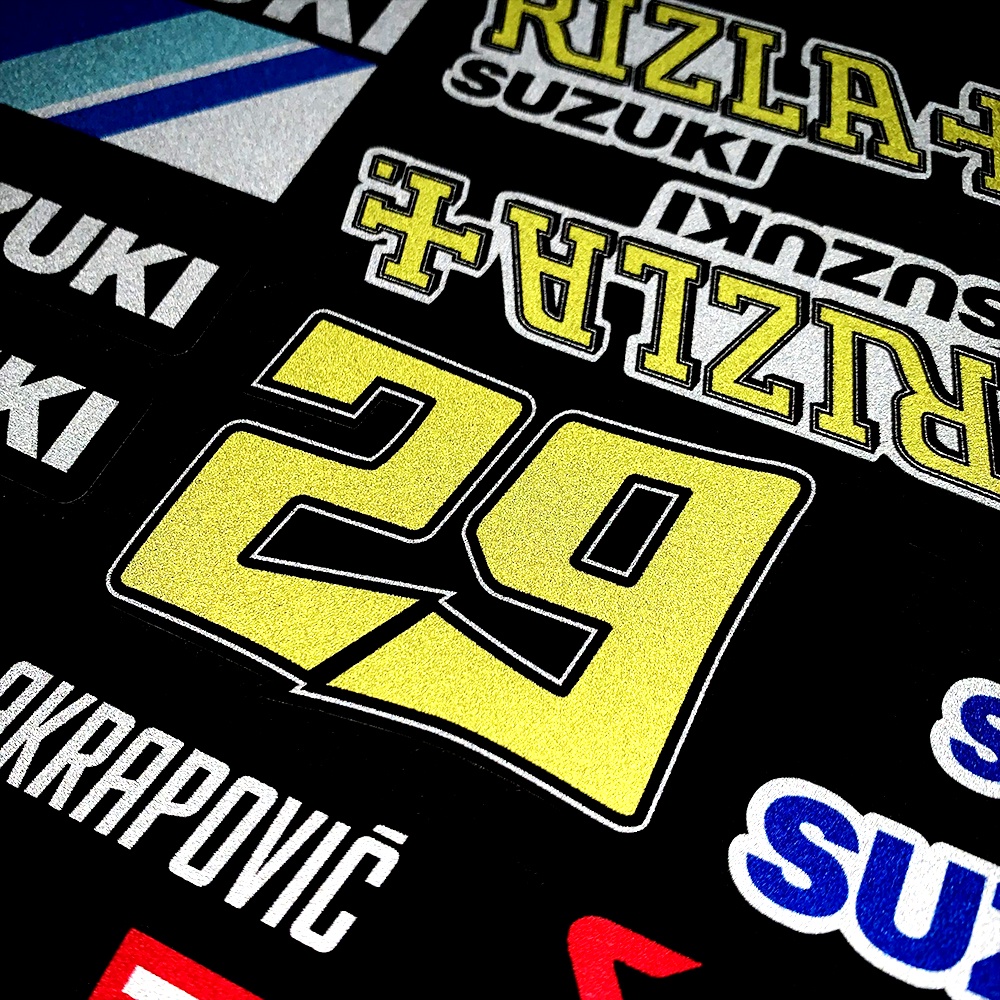 1 Pc Stiker Reflektif Tahan Air Untuk Suzuki GSXR GSX-R RR 250 600 750 1000 K2 K3 K4 K5 K6 K7 K8 H1