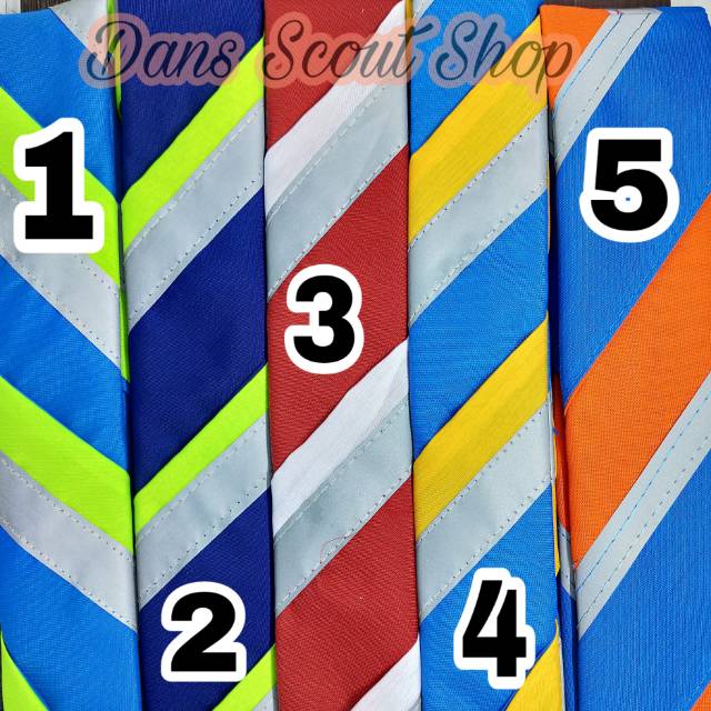 Scraft light pramuka menyala Scraft Pramuka 5 Warna Scraft Menyala Scraft Pramuka Ukuran 130 cm