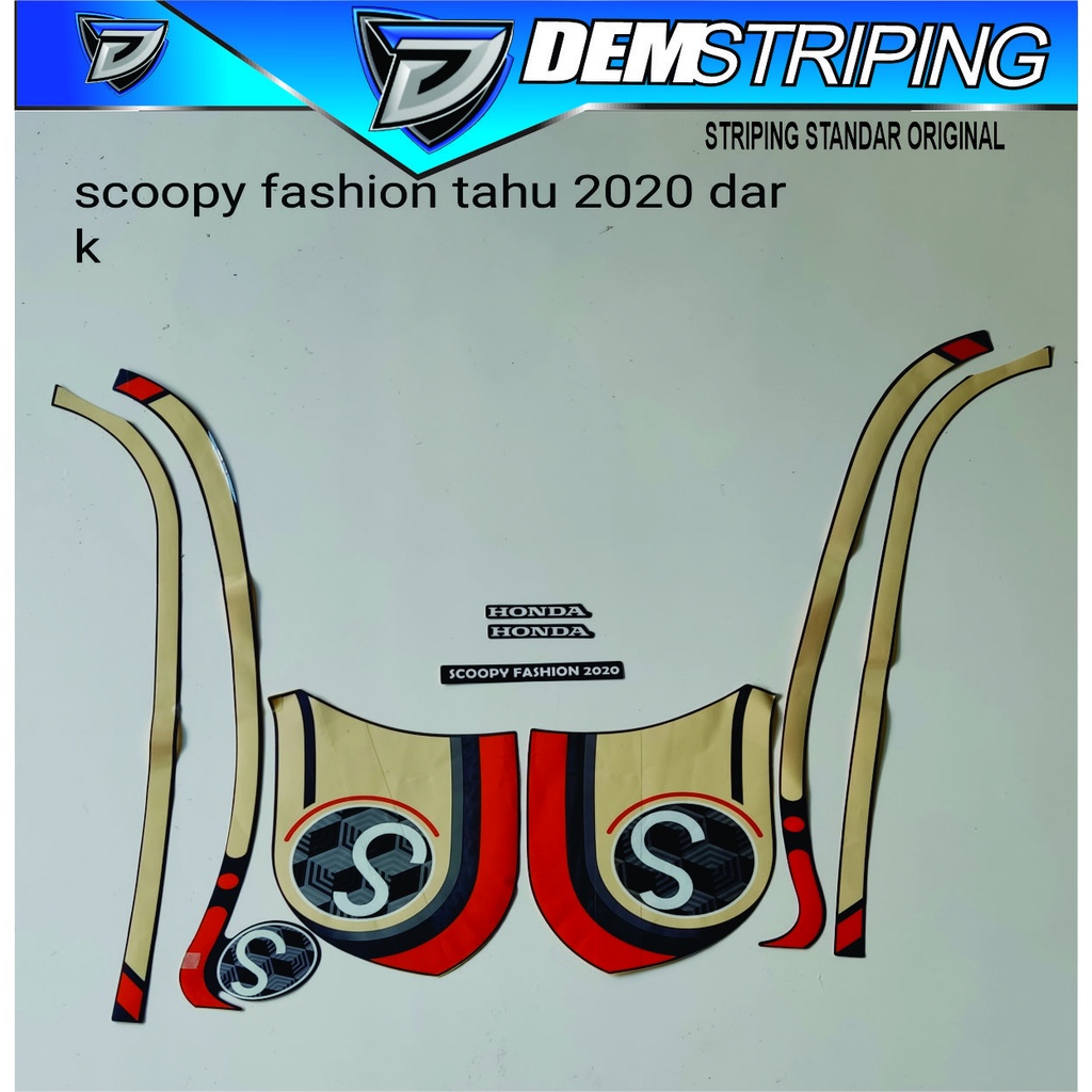 Stiker Body Standar Original Scoopy Fashion 2020 Darak