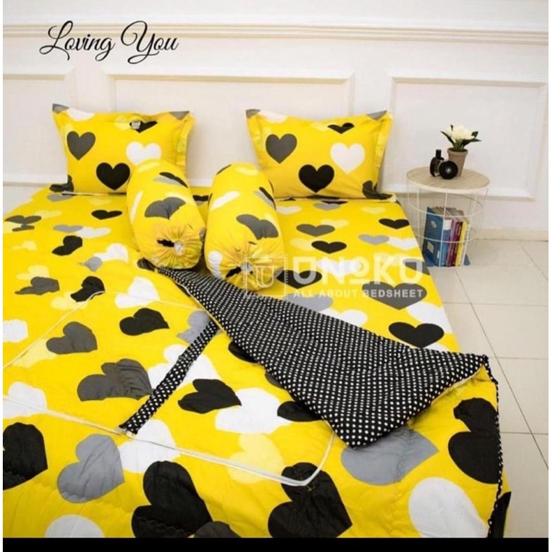 Sprei dan Bedcover Tempahan bahan Katun esra