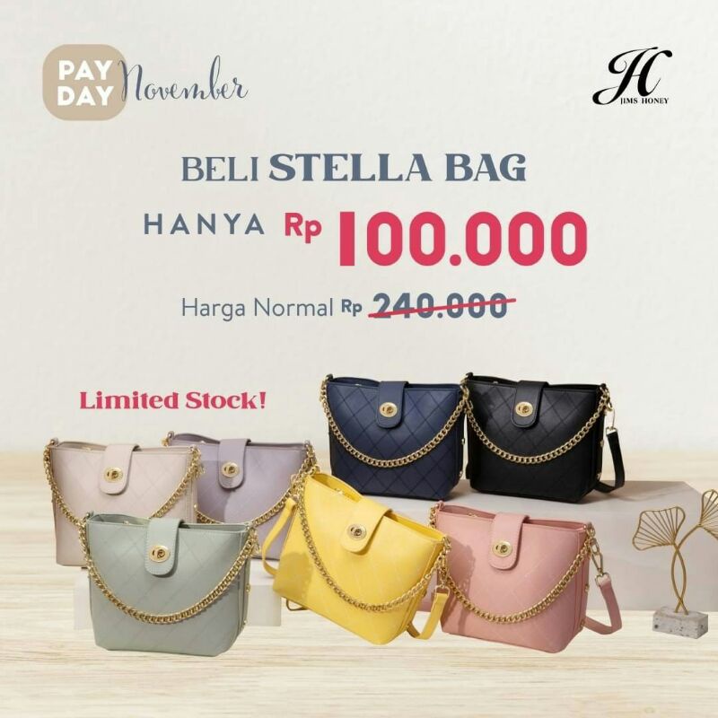 STELLA BAG JIMSHONEY (HITAM)