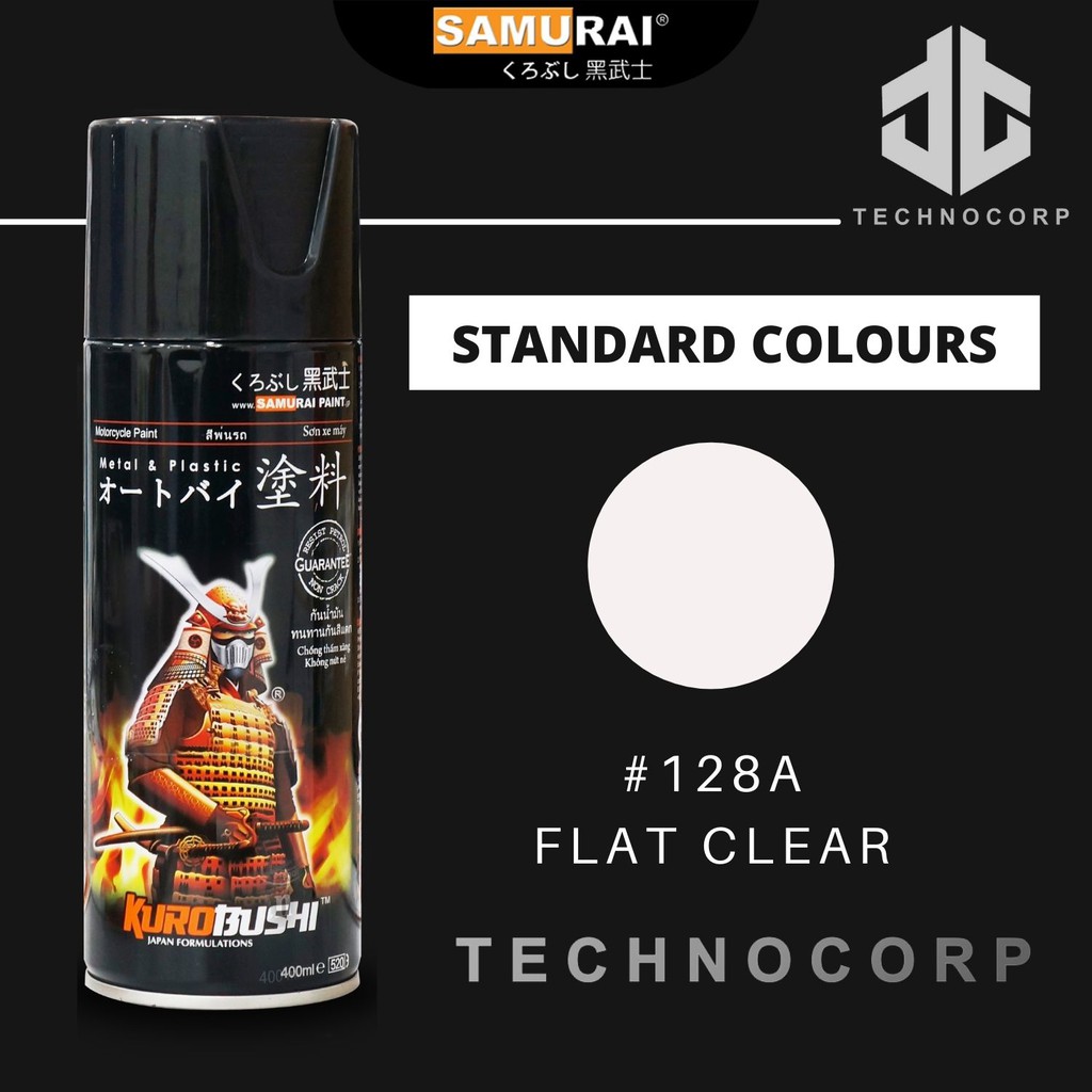 

Cat Semprot SAMURAI PAINT 128A FLAT CLEAR / CLEAR DOFF BURAM