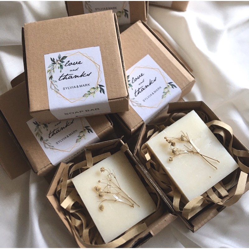Soap Bar Souvenir Homemade Kado Estetik MIN 50pcs