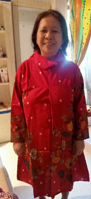 Terlaris Serut Genes Jelita Tunic Navbor Yelbor Whitbor Creambor Tunik Batik Modern Hrb030 D