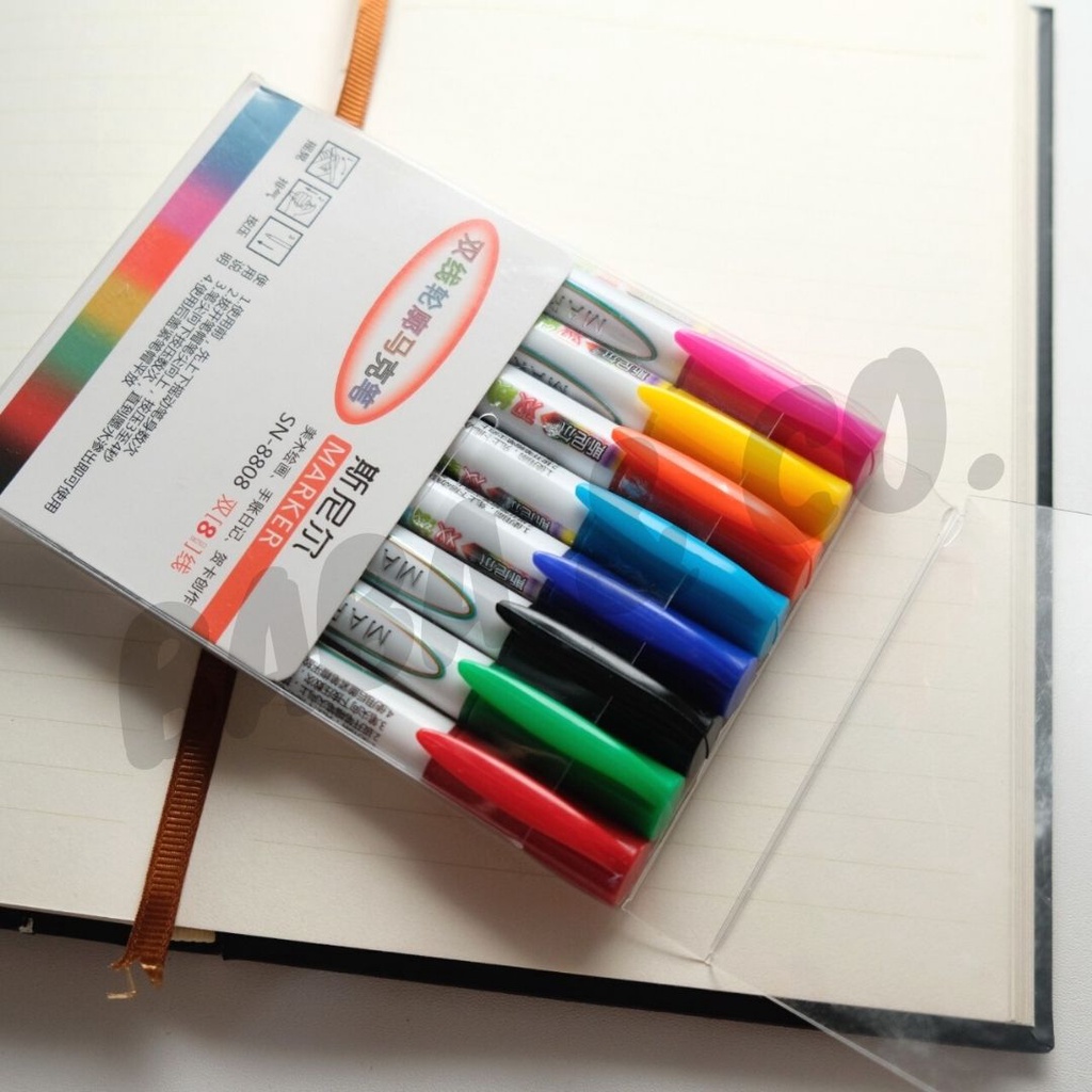 

D3W! STABILO SPIDOL GLITER 8 IN 1 HIGHLIGHTER 1 SET ISI 8 PCS MURAH STABILO LUCU UNIK ALAT TULIS