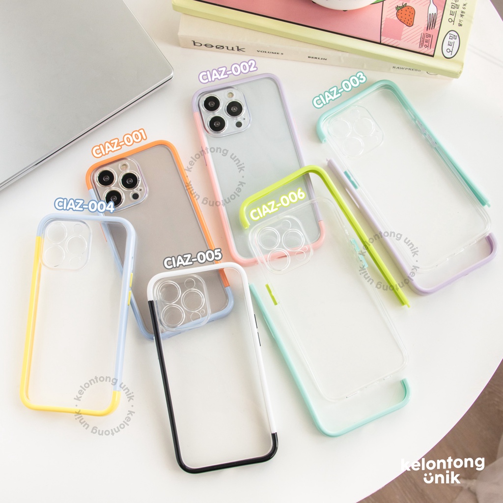 (Seri 1) For iPhone - Two Tone Bumper Puzzle Case