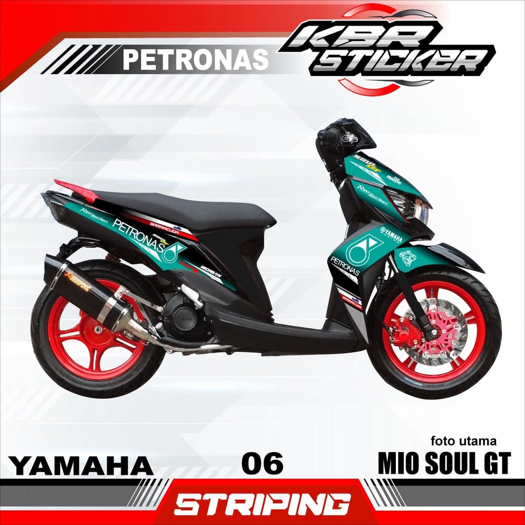 (COD) MIO SOUL GT Stiker Motor Striping MIO SOUL GT Yamaha variasi Racing 06