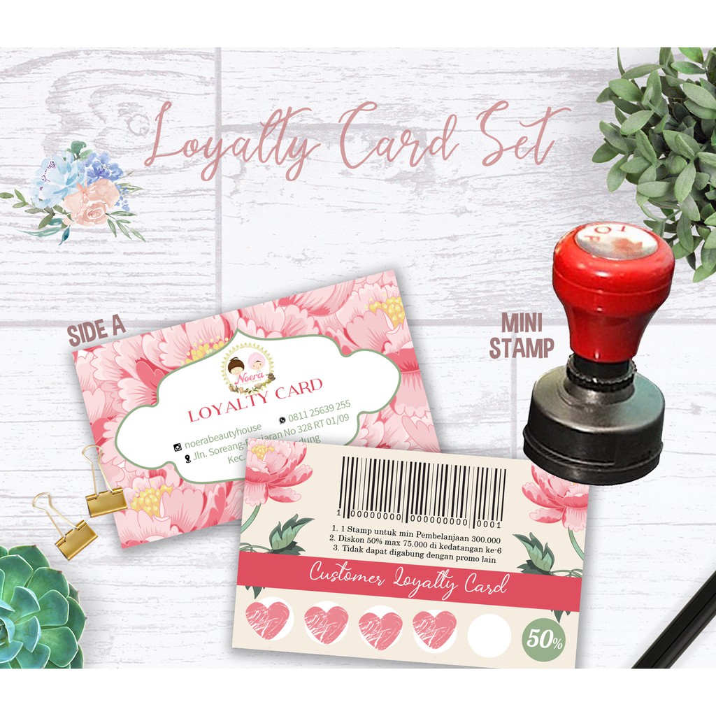 

LOYALTY CARD / KARTU LOYALITAS / KARTU MEMBER / STAMP CARD