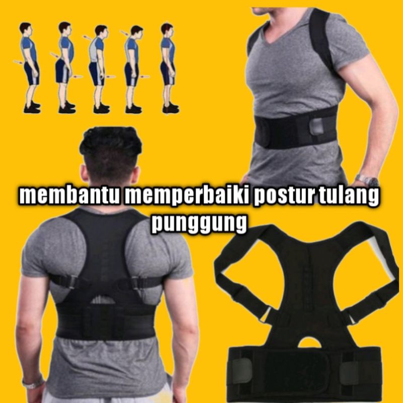 penyangga punggung Posture Support Brace / Penegak Pembentuk Penyangga Punggung Badan Posture Support Brace Shoulder Back Corrector