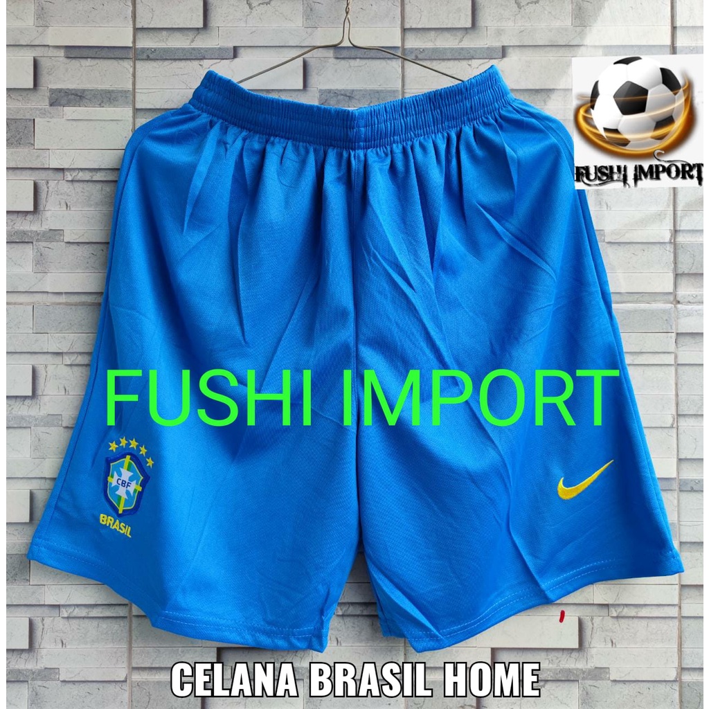 Celana Bola Club Klub Brasil Home World Cup Piala Dunia 2022 Grade Ori Thailand