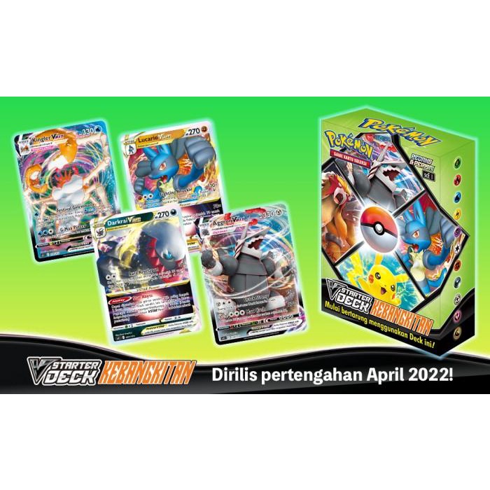 Card Pokemon Tcg Indonesia Sce1 V Starter Deck Kebangkitan