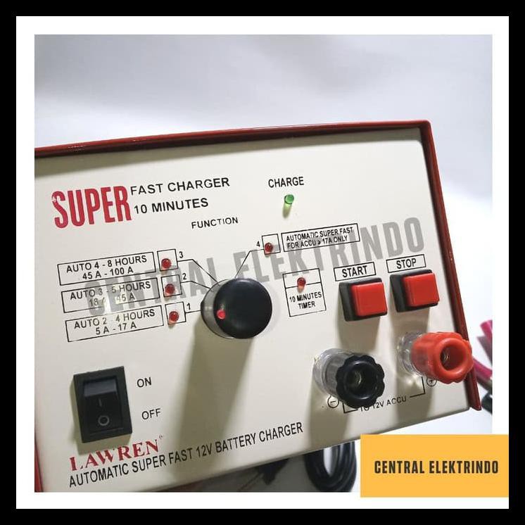 ORIGINAL Charger aki | accu 12v super fast charger automatic Lawren LE 248