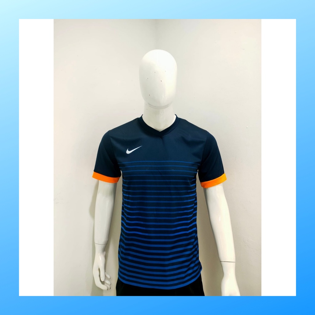 jersey futsal pria kaos sepak bola club baju atasan wanita dewasa t-shirt seragam custom jersy outfit klub olahraga kostum jarsey soccer pakaian oblong sports suit apparel NK158 navy