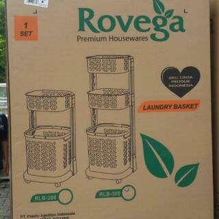 Rak laundry Keranjang  baju  Rovega 3 susun Shopee  Indonesia