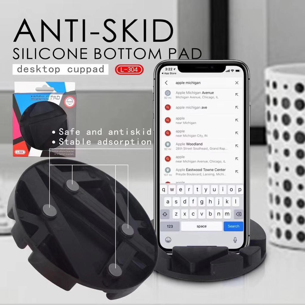 [M7] Stand Hp Silikon Bottom pad Anti Slip - Phone Holder Table Silikon - Dudukan Hp