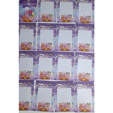 

[Laris] @ LOOSE LEAF KARAKTER BTS DAN BT 21 - KERTAS ISI FILE A5 9E60 Diskon