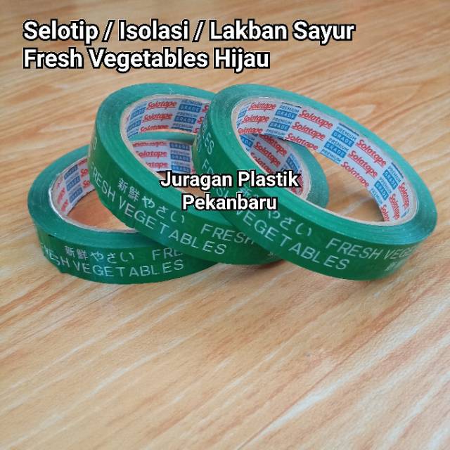 

Selotip Fresh Vegetables / Lakban / Isolasi Sayur Hijau Vegetable Solatape