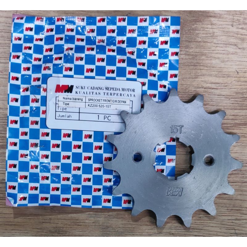Sprocket front atau gear depan Binter Mercy/KZ 200 520-15T