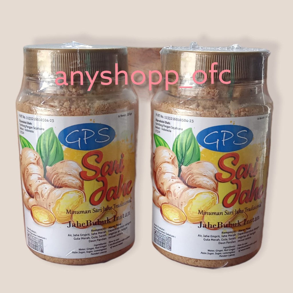 

GPS SARI JAHE BUBUK 225 G HERBAL PENANGKAL KOFID