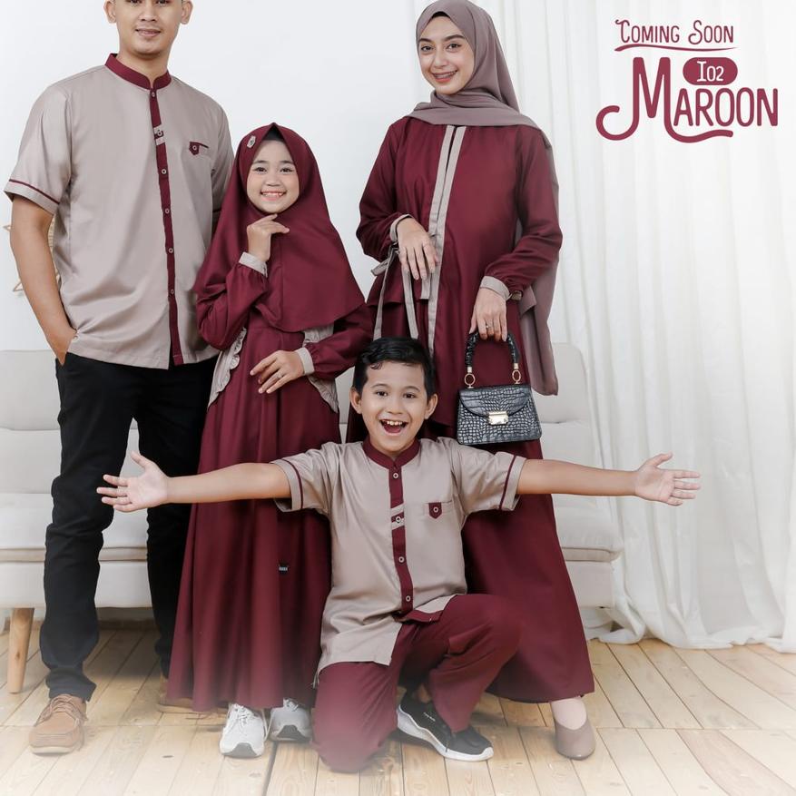 ♥MALL♥ Baju Couple Pasangan Keluarga Dress Pakaian Gamis Fashion Couple Pasangan Sarimbit Seragam Ke