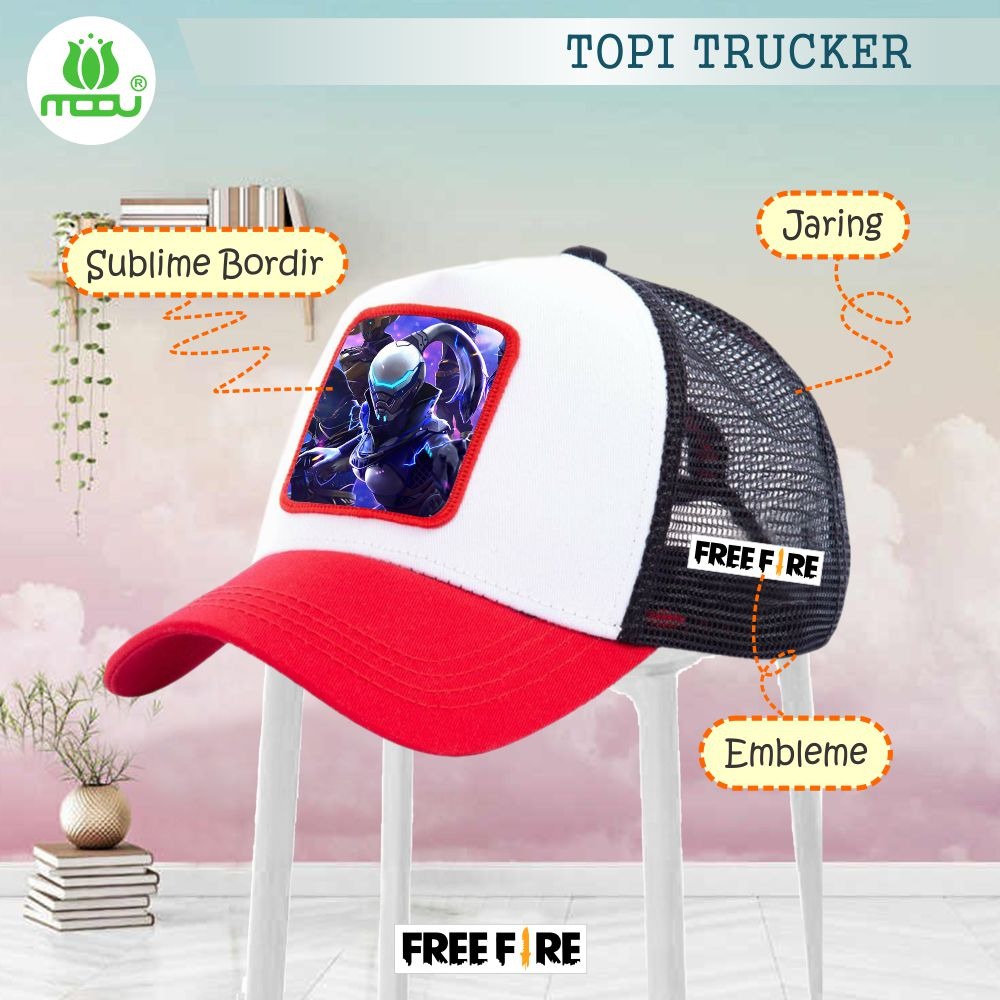 TOPI ANAK TRUCKER MOTIF KARTUN DAN GAME