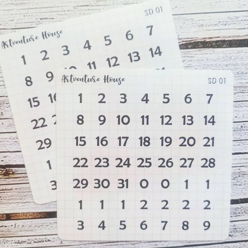 

STICKER JOURNAL BUJO TANGGAL SD01