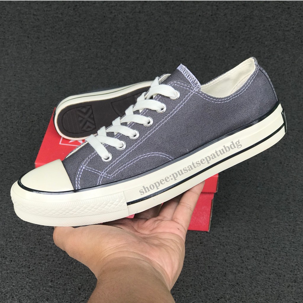 Sepatu Converse All Star 70s Low Grey Glossy