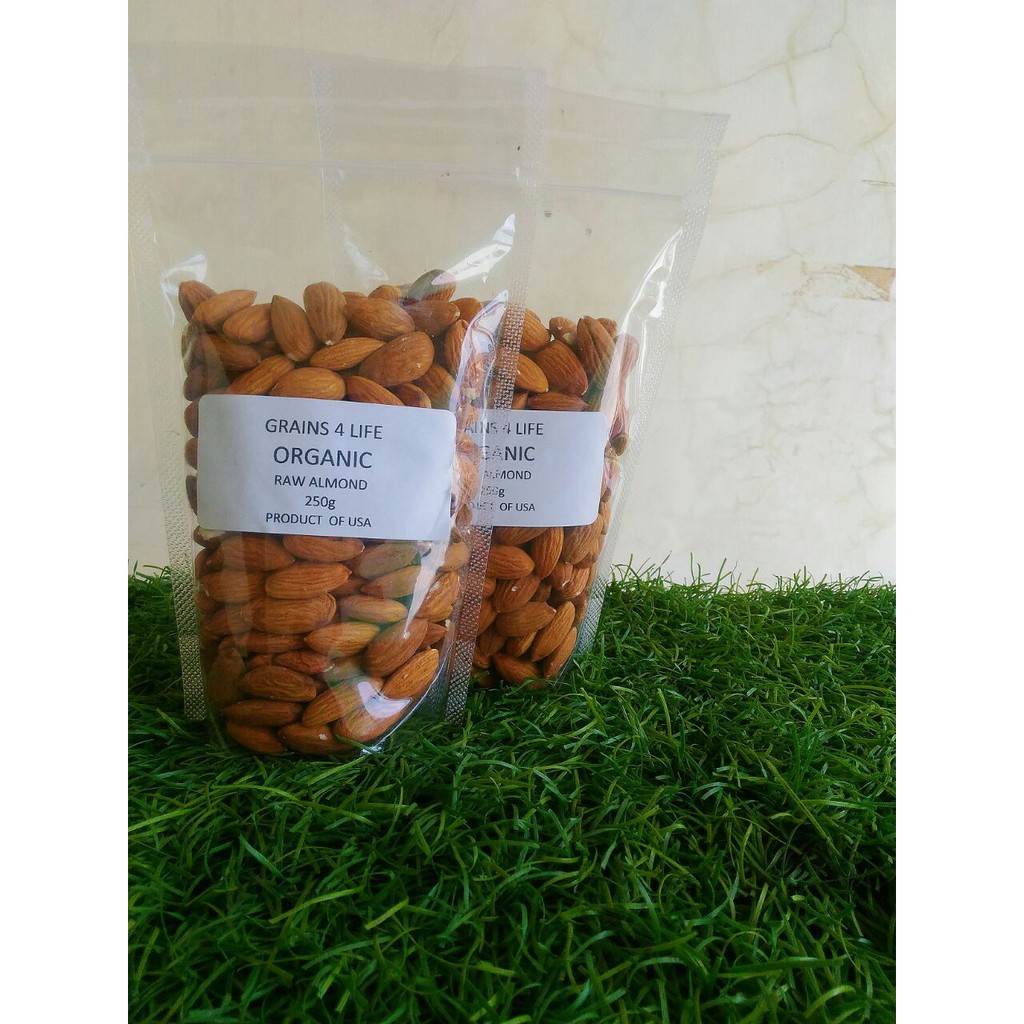 Raw Almond Organik Grains 4 life