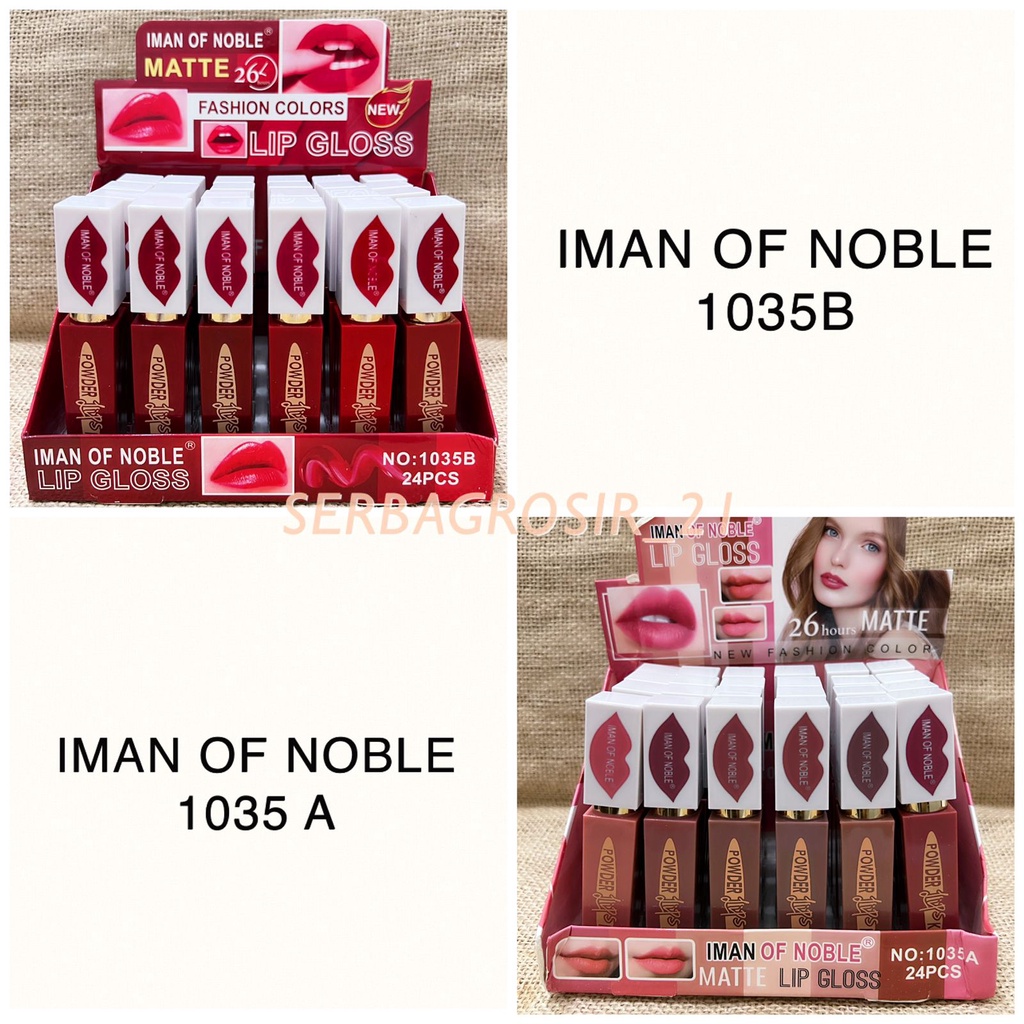 [12PCS] LIPGLOSS IMAN OF NOBLE POWDER LIPS / LIPCREAM SUPERSTAY IMAN OF NOBLE