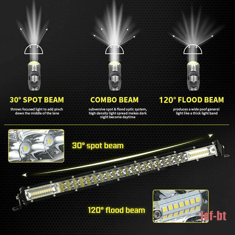 [lof-auto] 20inch 1200W Led Light Bar Dual Row Spot Flood Combo Work UTE Truck SUV ATV 22''