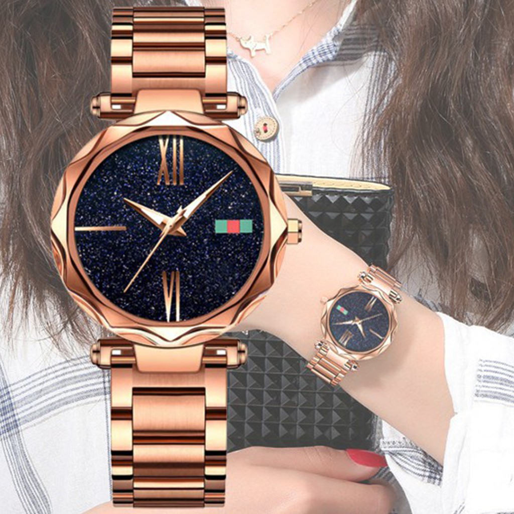 [✅COD] Jam Tangan Rantai Analog Watch Aksesoris Fashion Korean Style Wanita Cewek Anti Air Murah Couple Original