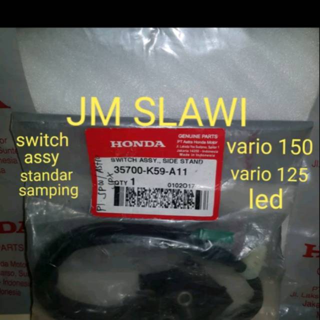 Switch assy atau standard samping vario 125 &amp; 150  led asli Honda