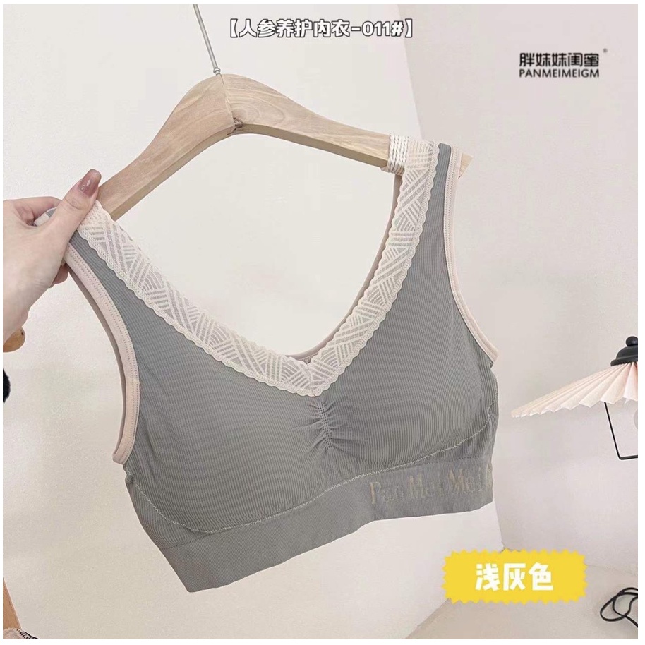 Sport Bra Push Up Tanpa Kawat / Bra Pakaian Dalam Wanita Olahraga Zumba Fitness Yoga / Model Lace Renda Sexy