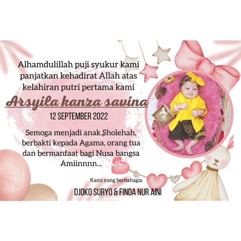 cetak stiker ucapan tinggal tempel