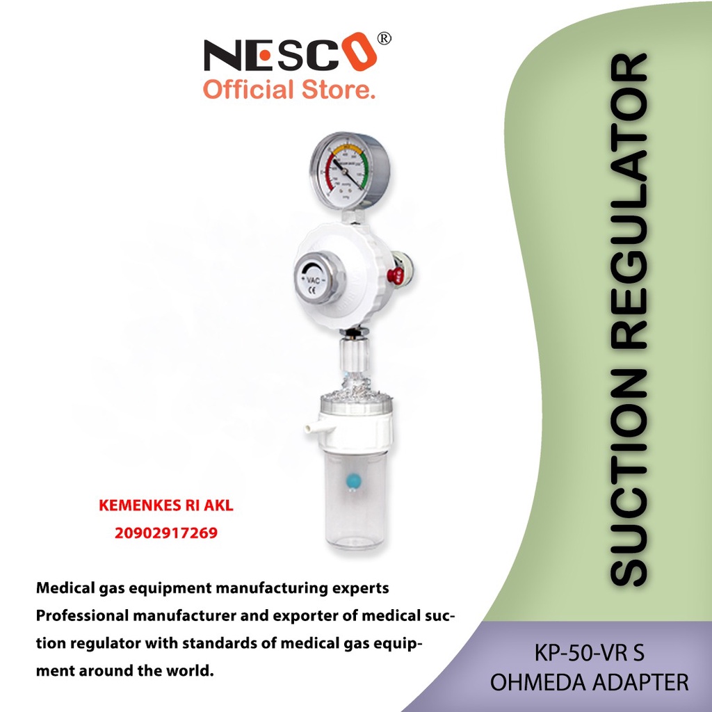 Suction Regulator Nesco, KP50VR-S (Ohmeda Adapter)