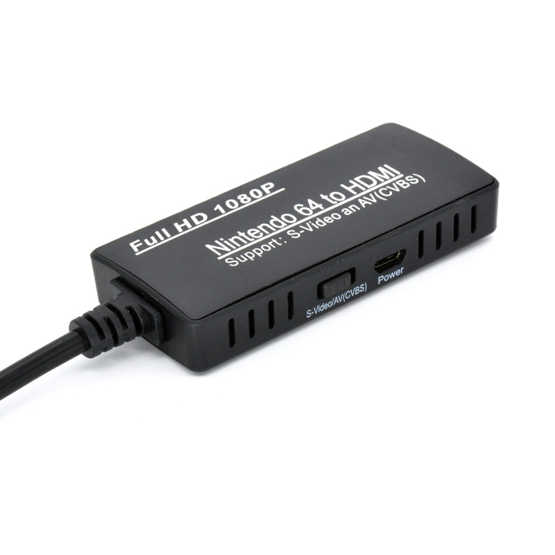 Btsg Portable N64 (AV+S-Video) to Converter Adapter Cord Plug &amp; Untuk Pl