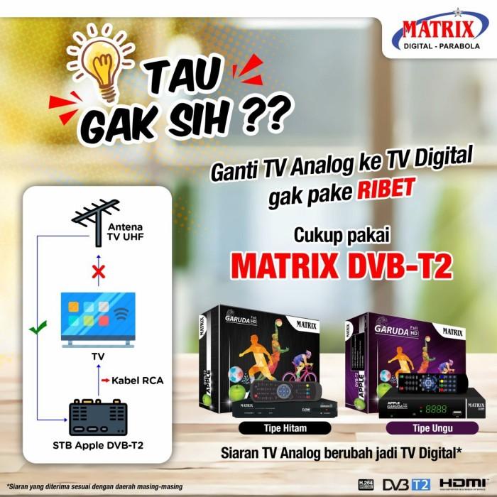 Set Top Box Matrix Apple DVB T2 Matrix Merah Bisa Youtube