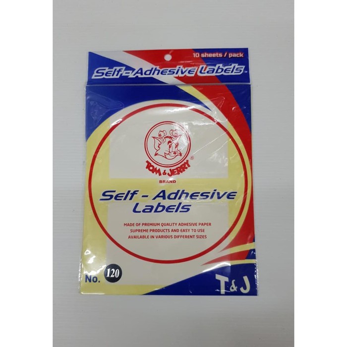 

LABEL STICKER TOM & JERRY NO 120 PER PAD 10 LEMBAR