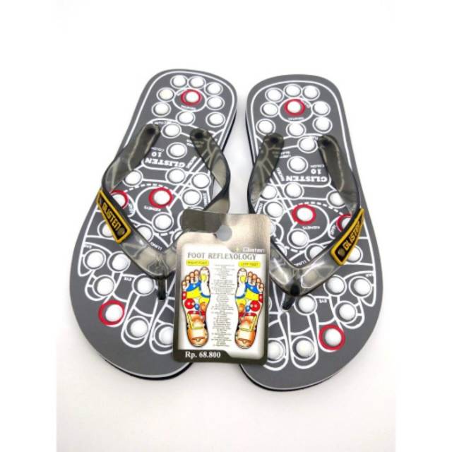 Sendal rematik kesehatan Sandal Kesehatan Refleksi Terapi Rematik Pijat Kaki dengan Sol Nyaman Ukura