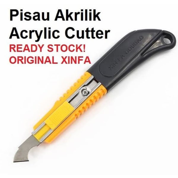 Xinfa Pisau Akrilik HPL Cutter Acrylic Akrilik Bonus 2 Spare Blade - Pemotong Cutting Tool