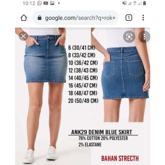 ANKO ROK JEANS ORIGINAL BRANDED