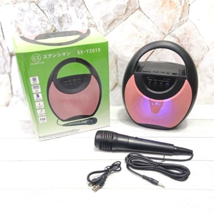 Speaker Bluetooth SX 2015 / Speaker Portable SX 2015 Free Mic Karoke